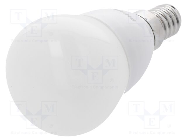LED lamp; warm white; E14; 230VAC; 470lm; 5.5W; 2700(typ)K