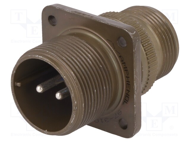 Connector: circular; Series: 97; socket,plug; male; PIN: 2; 23A