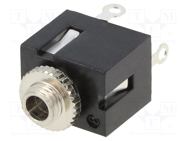 Socket; Jack 2,5mm; female; mono; ways: 2; straight; soldering