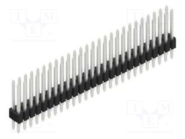 Connector: pin strips; pin header; male; PIN: 52; 1.27mm; THT; 2x26
