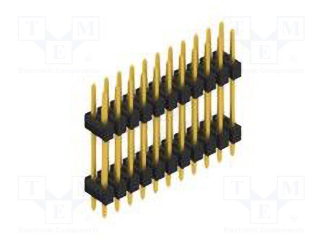 Connector: pin strips; pin header; male; PIN: 22; 2.54mm; THT; 2x11