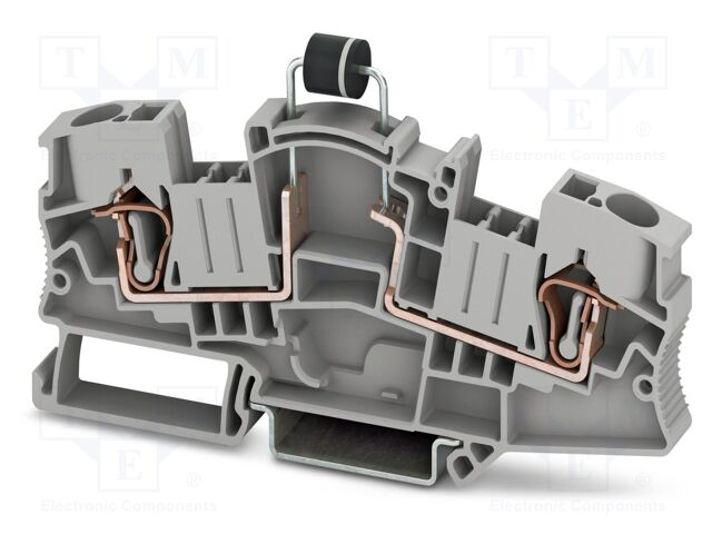 Splice terminal: rail; 5A; 1kV; spring clamp; PA; 0.2÷10mm2