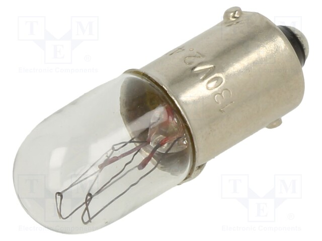 Bulb; 130VAC; Cap: BA9S