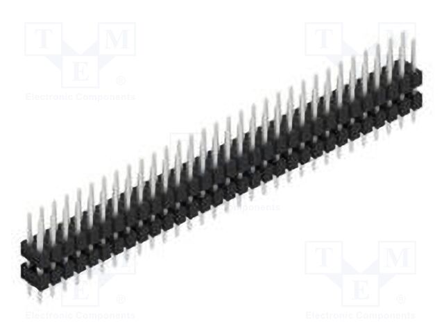 Connector: pin strips; pin header; male; PIN: 62; 2.54mm; THT; 2x31