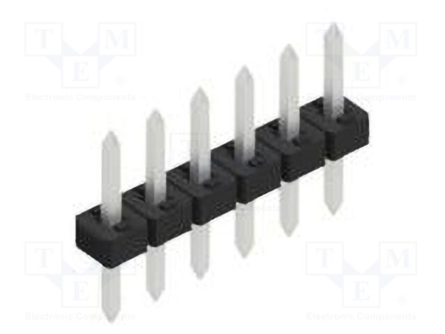 Connector: pin strips; pin header; male; PIN: 6; 2mm; THT; 1x6; 100V