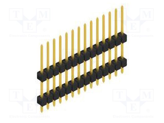 Connector: pin strips; pin header; male; PIN: 14; 2.54mm; THT; 1x14