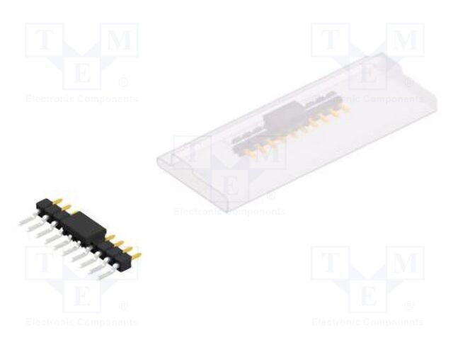 Connector: pin strips; pin header; male; PIN: 10; 2.54mm; SMT; 1x10