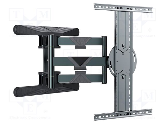 Holder; for wall mounting; 50kg; 40÷80"; black