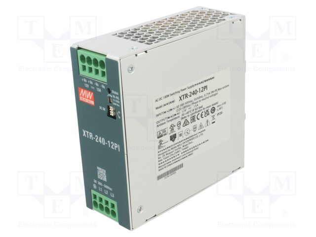 Power supply: switching; for DIN rail mounting; OUT: 1; XTR-240
