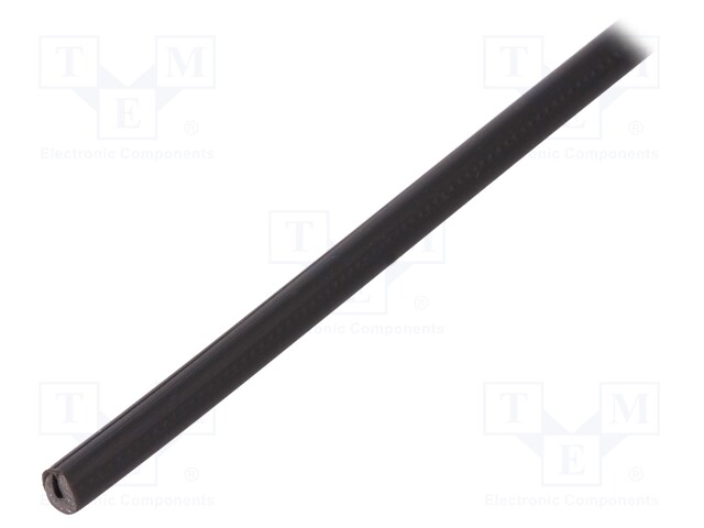 Hole and edge shield; PVC; L: 75m; black; -65÷105°C; flexible