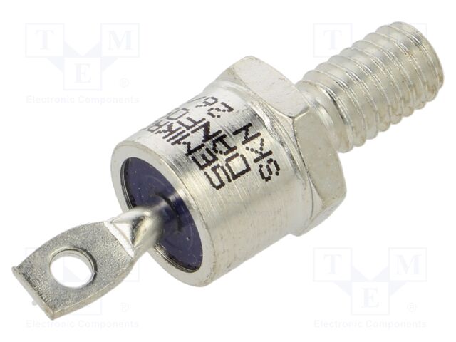 Diode: stud rectifying; 800V; 1.55V; 25A; anode stud; DO203AA,E8