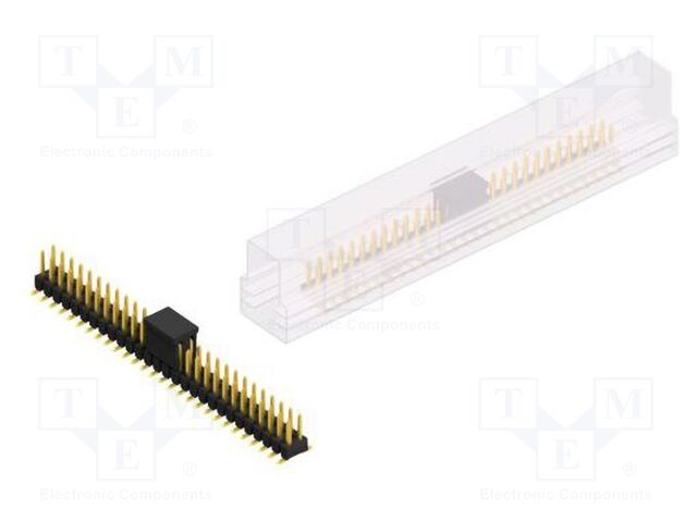 Connector: pin strips; pin header; male; PIN: 56; 2.54mm; SMT; 2x28