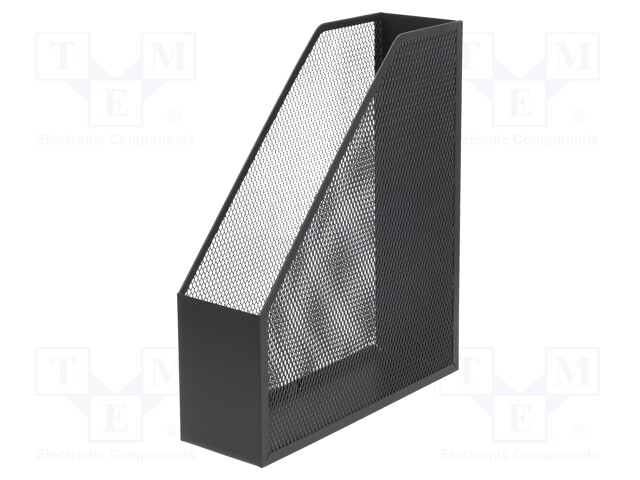 Document organizer; black; metal