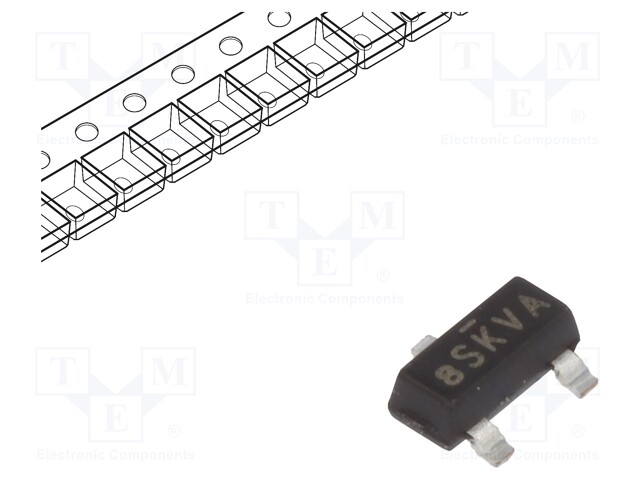 Transistor: P-MOSFET; unipolar; -20V; -1.8A; 2W; SOT23