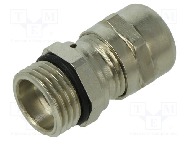 Cable gland; M16; IP66,IP67; brass; silver