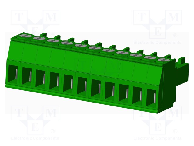 Connector: pluggable terminal block; plug; female; straight; 10A