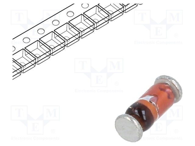 Diode: rectifying; SMD; 100V; 200mA; 4ns; Package: reel,tape; SOD80C