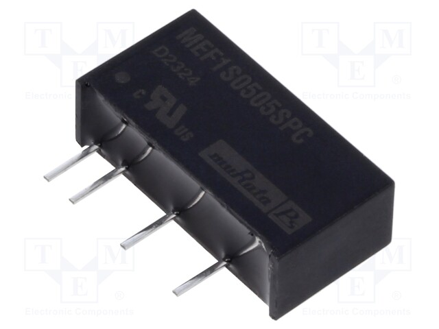Converter: DC/DC; 1W; Uin: 4.5÷5.5V; Uout: 5VDC; Iout: 200mA; SIP