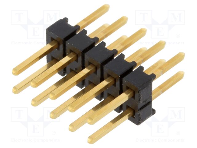 Connector: pin strips; pin header; male; PIN: 10; straight; 2.54mm