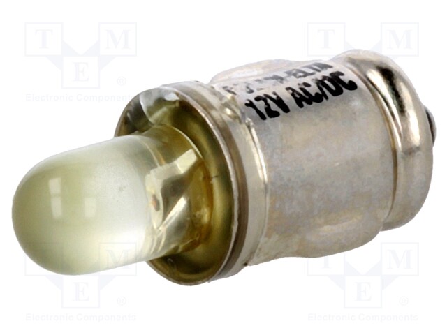 LED lamp; yellow; BA7S; 12VDC; 12VAC