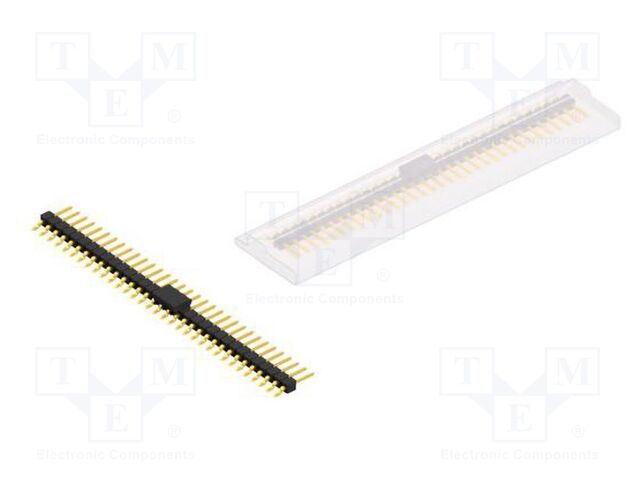 Connector: pin strips; pin header; male; PIN: 33; 2.54mm; SMT; 1x33
