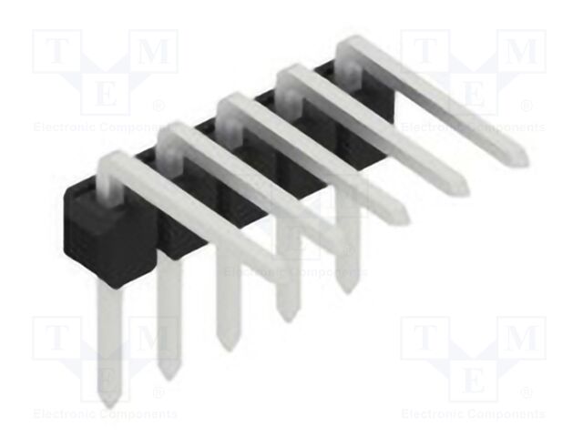 Connector: pin strips; pin header; male; PIN: 5; 2.54mm; THT; 1x5