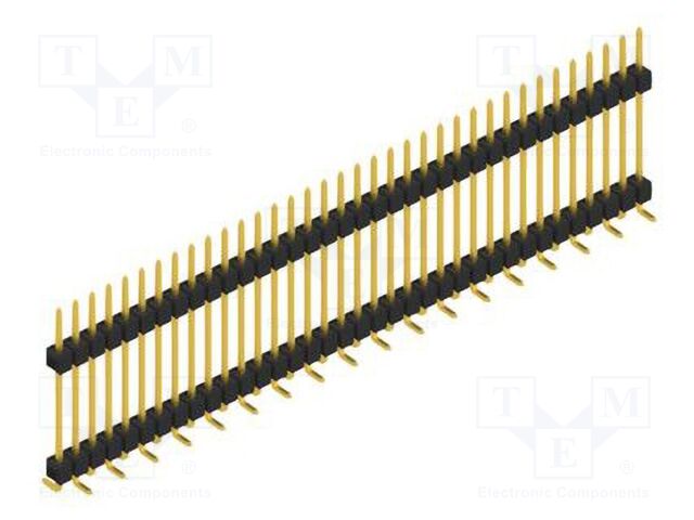 Connector: pin strips; pin header; male; PIN: 36; 2.54mm; SMT; 1x36