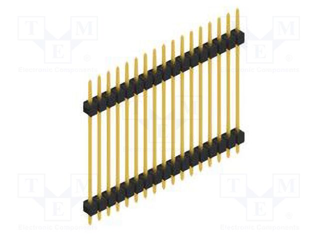 Connector: pin strips; pin header; male; PIN: 17; 2.54mm; THT; 1x17