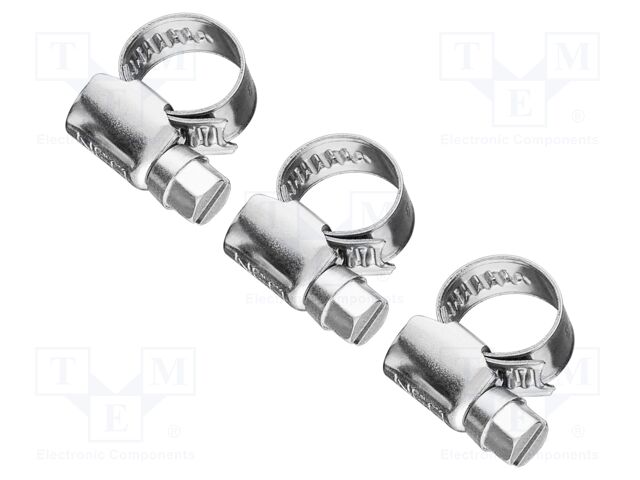 Worm gear clamp; W: 9mm; Clamping: 8÷12mm; stainless steel; W4