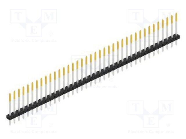Connector: pin strips; pin header; male; PIN: 38; 2mm; THT; 1x38
