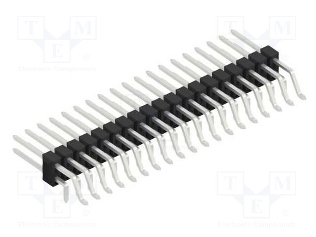 Connector: pin strips; pin header; male; PIN: 38; 2.54mm; SMT,THT