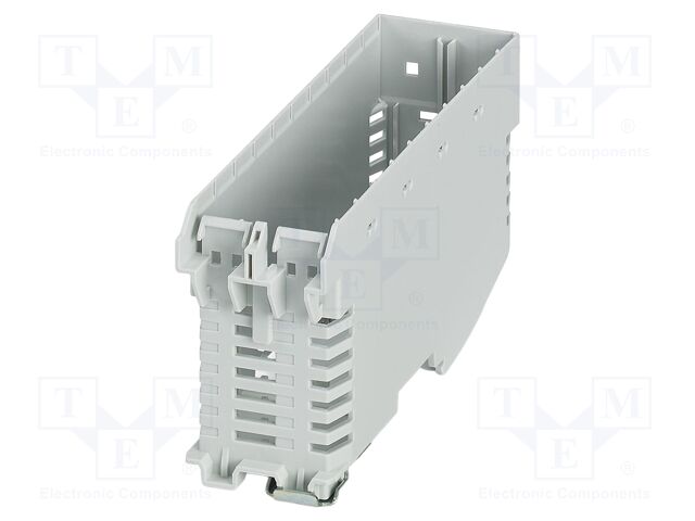 Enclosure base; grey; UL94V-0; ME-IO 37,6; for DIN rail mounting