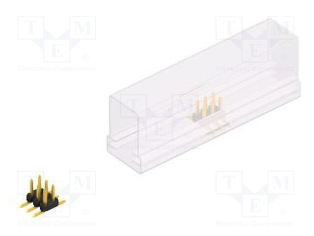 Connector: pin strips; pin header; male; PIN: 6; 2mm; SMT; 2x3; 100V