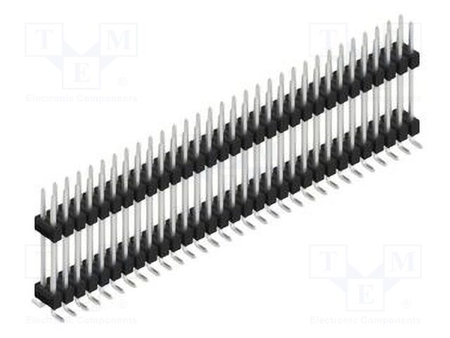 Connector: pin strips; pin header; male; PIN: 62; 2.54mm; SMT; 2x31
