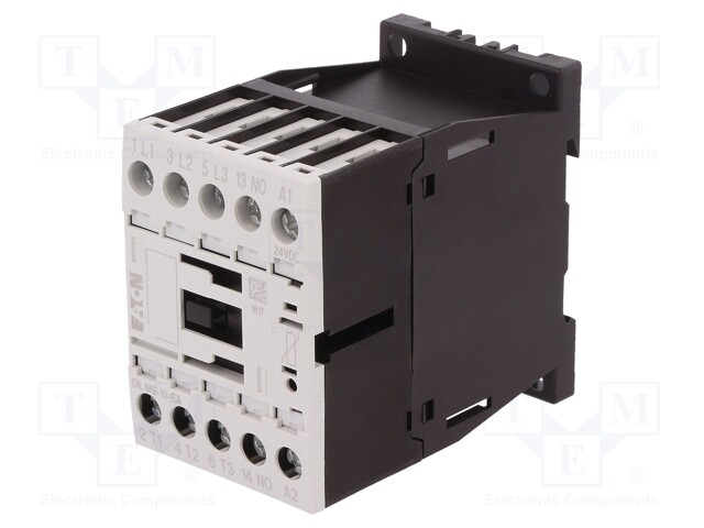 Contactor: 3-pole; NO x3; Auxiliary contacts: NO; 24VDC; 9A; DILM9