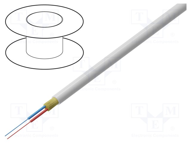 Wire: fibre-optic; Kind: VC-D40; Øcable: 4mm; Number of fibers: 2