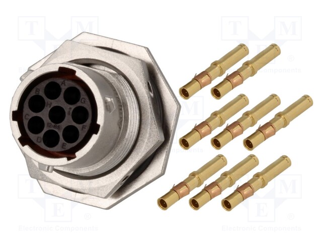 Connector: circular; Series: RT360; socket,plug; female; crimped