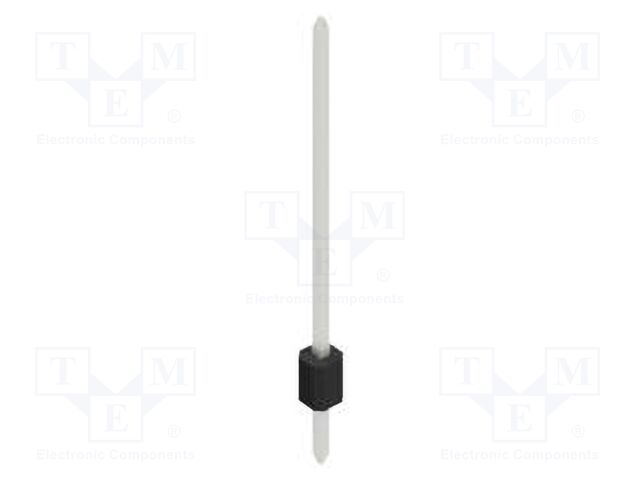 Connector: pin strips; pin header; male; PIN: 1; 1.27mm; THT; 1x1