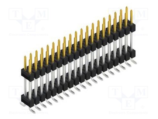Connector: pin strips; pin header; male; PIN: 38; 2.54mm; SMT; 2x19