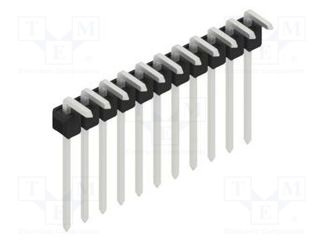 Connector: pin strips; pin header; male; PIN: 11; 2.54mm; THT; 1x11