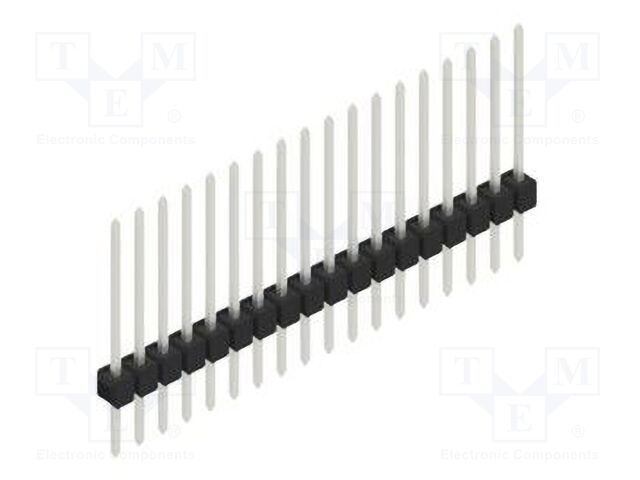 Connector: pin strips; pin header; male; PIN: 18; 2.54mm; THT; 1x18
