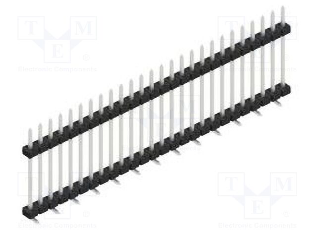 Connector: pin strips; pin header; male; PIN: 26; 2mm; SMT; 1x26