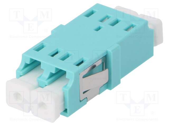 Connector: fiber optic; socket,coupler; duplex,multi mode (MM)
