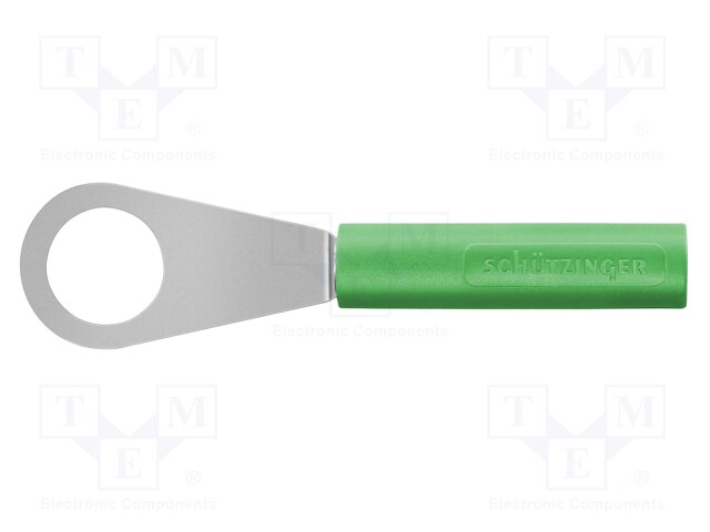 Plug; ring; 60VDC; 32A; green; Plating: tinned; 3mΩ; 30VAC; 8.4mm