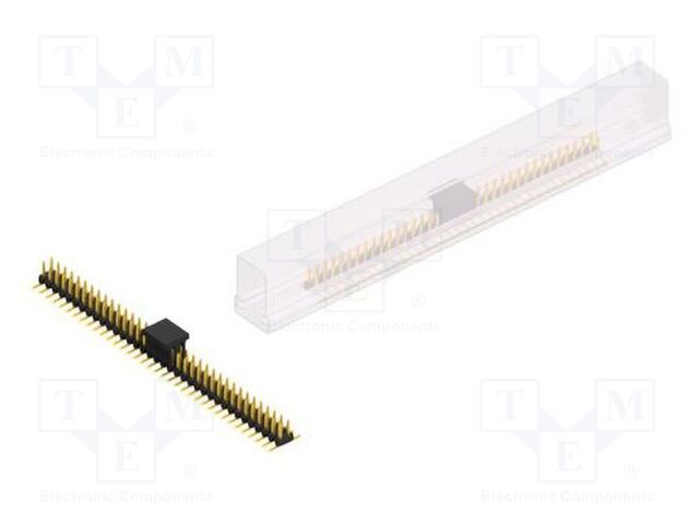 Connector: pin strips; pin header; male; PIN: 72; 2mm; SMT; 2x36