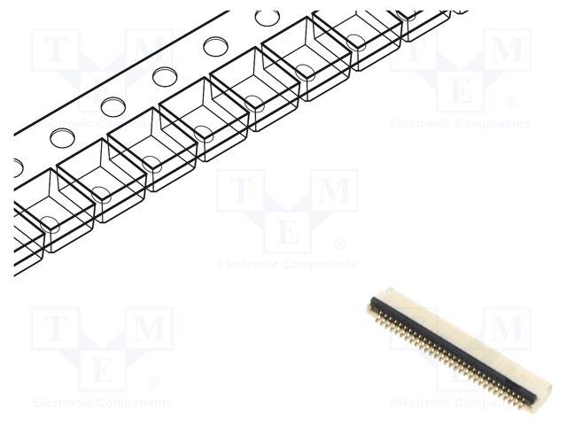 Connector: FFC/FPC; horizontal; PIN: 30; ZIF; SMT; 30V; 0.4A; H: 1mm