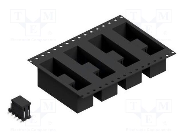 Connector: pin strips; pin header; male; PIN: 10; 2.54mm; SMT; 2x5