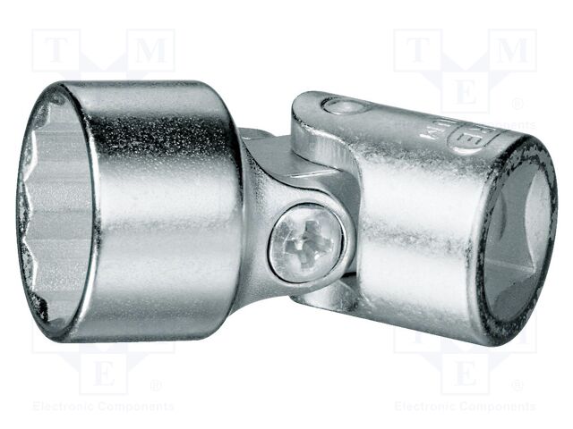 Adapter; box,with joint; 19mm; 3/8"; Chrom-vanadium steel