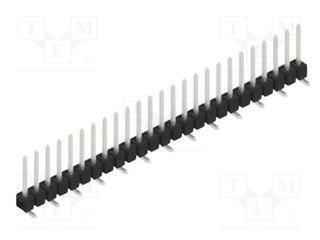 Connector: pin strips; pin header; male; PIN: 25; 2.54mm; SMT; 1x25