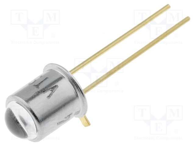 IR transmitter; 5.5mm; 875nm; transparent; 50mW; 5°; THT